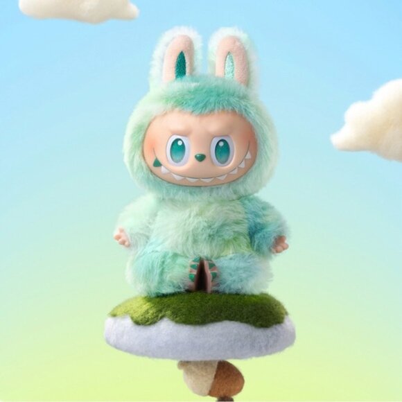 UNOPENED AUTHENTIC Labubu POP MART Big into Energy Series 💚 SERENITY 💚 - Picture 2 of 2